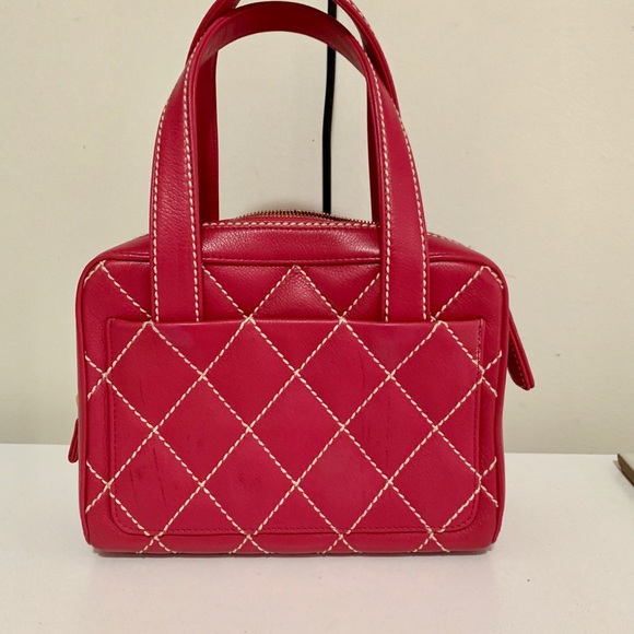 CHANEL Quilted Handbag AUTHENTIC Satchel - Picture 3 of 8